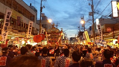 夜渡御の風景